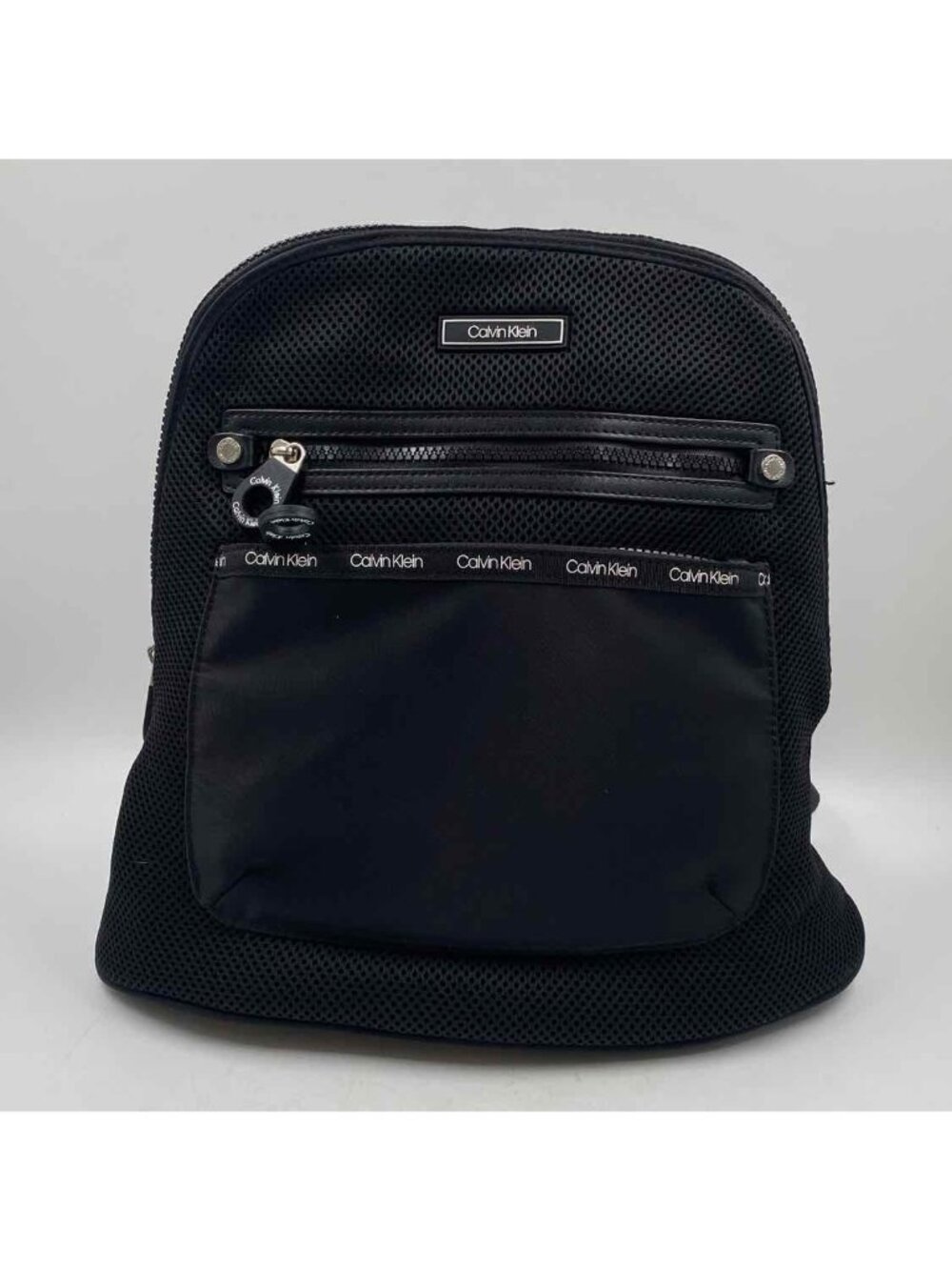 Calvin Klein Women's Black textured Backpack